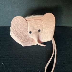 New Pink Elephant Zippered Pouch